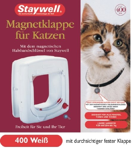 Preisvergleich Produktbild Staywell Magnet-Katzenklappe, weiss