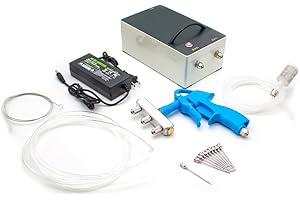 LeTkingok Pompe à Seringue électrique pour Viande Saline, Pistolet à Pompe à Bacon Haute Pression, Injecteur électrique, Processeur de Viande avec Aiguille en Acier Inoxydable 316 (3 aiguilles)