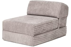 Changing Sofas | 'Bjorn' Jumbo Cord Fold Out Single Z Bed Mattress (Mink)