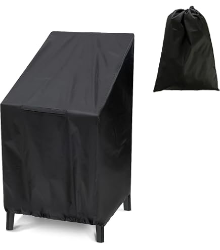 Housses De Protection Pour Chaises De Jardin - 2 Pièces Oxford Noir - 110x71cm