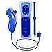 Produktbild Prous Wii Controller und Nunchuk, XW12 Nintendo Wii Ferbedienung und Nunchuk mit Silikonhülle und Handschlaufe für Wii und Wii U Dunkleblau