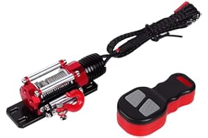 INJORA RC Winch RC Winde mit Fernbedienung RC Zubehör für 1:10 RC Crawler Car Traxxas TRX4 Axial SCX10 90046 RC4WD D90