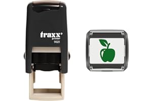 STAMP DESIGN 4U Traxx 9021 Loyalty Card Self Inking Rubber Stamp Cafe Shop Grocery Store Baker *A Green Apple Design*