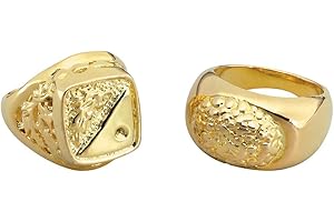 BRISTOL NOVELTY Sovereign Style Ring in Gold
