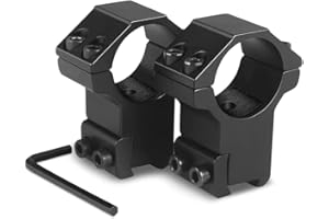 Paike 1" High Profile Scope Mounts Rings 1 Pouce Support de Lunette pour Rails en Queue d'aronde de 11 mm, 2 pièces/Paquets