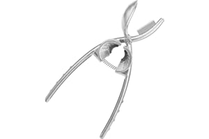 GOSKNOR Nut Crackers for All Nuts, Chestnut Cutter Tool Upgrade Heavy Duty Plier Nutcracker Opener Multi-Purpose Easy Cracking Nut Cracker Sheller for Walnut, Pecan, Chestnut Open Clip Tool (Silver)