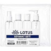 Lotus Şeffaf Seyahat Seti, 4 par&ccedil;a