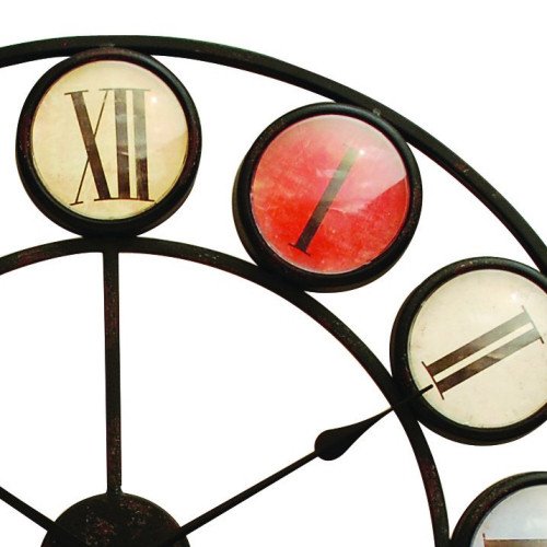 Smarty Iron Clock with Coloured Domed Numerals