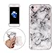 Produktbild Apple iPhone 7 / iPhone 8 TPU Marmor-Hülle – Marmor Optik Case Schutzhülle Crystal Case mit hochwertiger Marmor Optik Marmormuster Marble Design – MOVOJA – Marmor Weiß