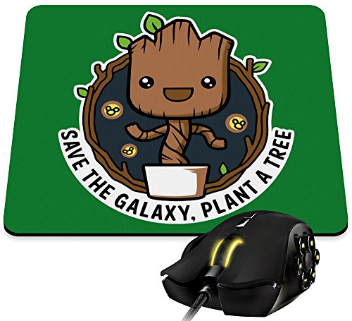 Groot-Alfombrilla de ratón, diseño de los Guardianes de la Galaxie. Save the galaxy-plant, a tree Kanto Factory