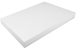 MCE-Commerce A3996021 - Plaque rectangulaire en polystyrène - Format A3-297 x 420 x 4 cm - Pour travaux manuels, modélisme, projets créatifs - Blanc