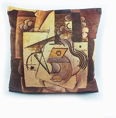 Digital Print Picasso Abstract Oil Portrait Painting High End Velvet Cushion Cover Pillow Case Throw