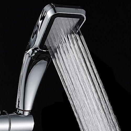 Bathroom Handheld Shower Head High Pressure Showerhead Chrome Finish Shower Spray 30% Water Saving 300 Holes 300% Turbocharged Pressure