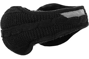 GNEGNI LIFE Ear Muff Men, Winter Warm Plush Ear Covers with Reflective Stripe Unisex Ear Warmer for Men Women Running Cycling Skiing