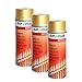 Produktbild 3X DUPLI-Color BLATTGOLD Spray ACRYLLACK EDELMETALLOPTIK Glas Metall Stein 400 M