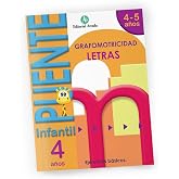 Nadal Edarca - Puente Infantil 4 a&ntilde;os Letras | Cuaderno repaso vacaciones | Grafomotricidad e iniciaci&oacute;n a letras | 32 p&aacute;gina