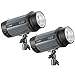 Produktbild Neewer Studioblitz 2-Pack 300W 5600K Foto Studio Strobe Blitzlicht Monolight mit Modelier-Lampe, Aluminiumlegierung Speedlite für Studios Modell Fotografie, Portraitfotografie (N-300W)