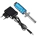 Produktbild BQLZR Blau T10021 Aluminum Glow Plug Igniter Starter Set mit Euro-Stecker-Ladegerät für RC Kraftstoff-Car