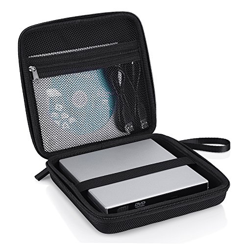 Tragbare Schutzhülle, VicTsing Hülle Hartschalentasche Tasche Case Bag für Externe USB, DVD, CD, Blu-ray Brenner, Driver, Writer, Laufwerke, Apple MD564ZM / Apple Magic Trackpad / SE-208 GB / ASUS usw.