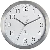 Acctim Mason RC Wall Clock 25cm Aluminium 74337