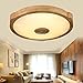 Produktbild HOMEE Deckenleuchte-führte kreative ultra-dünne kreisförmige Holz Deckenleuchte einfache Persönlichkeit Wohnzimmer Schlafzimmer Gang Deckenleuchte (Farbe, Größe optional) --home warme Deckenleuchte,D