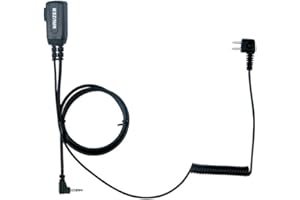 NAUZER PTT-32 / Cable con Micro PTT Casco Compatible con PELTOR SPORTTAC Caza Compatible (PTT32M2-MOTOROLA)