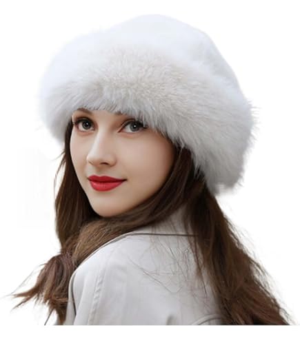 FASHIXD Chapeau Bob D'hiver Pour Femme, Chapeau Chaud Mignon Et Doux En Fausse Fourrure De Pêcheur, 1003-Noir, Taille Unique