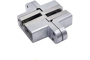 MACHSWON Ukryte zawiasy krzyżowe 19 x 95 mm ze stali nierdzewnej niewidoczne składane drzwi ukryte zawiasy krzyżowe, szafka szafka zawias do drzwi drewnianych