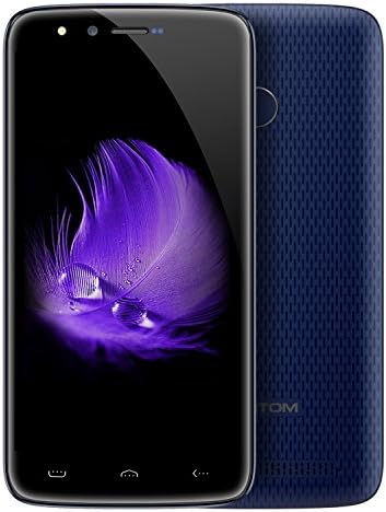 Unlocked 4G Smartphone, HOMTOM HT50 MTK6737 Quad Core 1.3GHz 5500mAh Super Battery 5.5 Inch Screen Android 7.0 3GB RAM+32GB ROM 13MP+13MP Dual Cameras Dual Sim Fingerprint Recognition, SIM-Free Mobile Phones-Blue