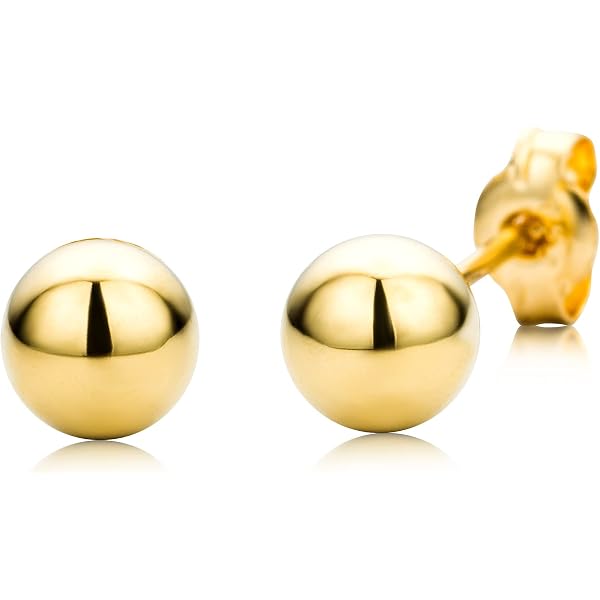Orecchini a Mezza Sfera da Donna in Oro 18 Carati Chiusura: Perno e farfalla Misura o forma: 14 mm Modello Finitura lucida 4,9g