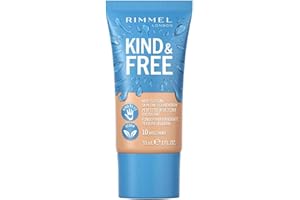RIMMEL LONDON Rimmel Loción Kind & Free Base de Maquillaje, Tono 10 Rose Ivory, 30 ml