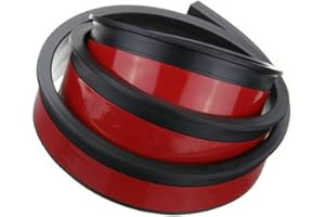 Aramox Embellecedor de Guardabarros de Rueda de Coche, 2 Piezas 1,5 M Protección de de Rueda de Coche de Goma Universal Tiras Anticolisión Molduras Embellecedor de (Negro)