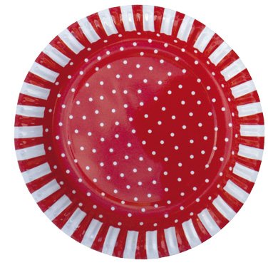 JaBaDaBaDo Partyteller, schwedisches Design, Sortiment Rottöne