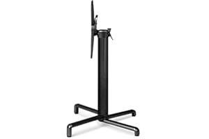 ‎DUBLINO Dublino Nardi Tischgestell Klappbar Tischbein | Premium | PN5045/anthrazit | Aluminium | Esstisch | H 72 cm | 5,8 kg | Standfläche 48x52 cm | max. Tischplattengröße 80x80 / Ø 80 cm