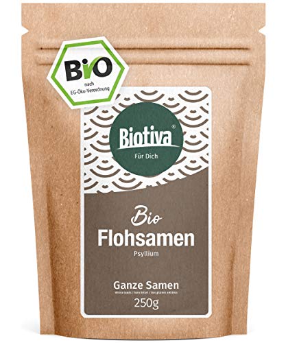 PSYLLIUM (250g, Bio) // di qualità superiore con il 99% di purezza - Sacchetti richiudibili - senza lattosio e glutine - Imbottigliato in Germania (DE-ÖKO-005)