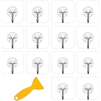 14Pièces Crochet Adhésif,Crochets Muraux Lourds 15Lbs Max Auto Adhesive Wall Hanger Crochets Serviette Pour Salles De Bains Forte Tenue Pour Cuisine Salle De Bains Vetements Bureau