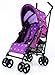 ZETA VOOOM - Plum Dots with Rain Cover + Deluxe 2in1 footmuff liner zip off padded plum
