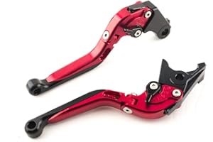 YJS Palanca de Embrague para Motocicleta Plegable y Extensible Frenos y Embrague CNC Ajustable Aluminio para Honda CB400 CBF600/SA CB919 CBR900RR CBR 600 F2,F3,F4,F4i NC700 S/X CB900 Hornet 2002-2006