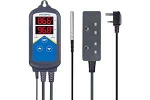 Inkbird ITC-306T Reptile thermostats Vivarium Thermostat for Heat Mat Reptile Vivarium Decoration Tortoise Accessories Snake Vivarium Heat Bulb with Day Night Cycle Timer