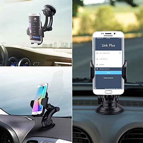 Soporte M  vil Coche  Pictek Soporte y Montaje M  vil Universal  Rotaci  n de 360 Grados  Soporte Fuerte   Brazo Ajustable para Parabrisas y Salpicadero con Ventosa  para iPhone X 8 Samsung Galaxy S9  S9 Plus y Otros