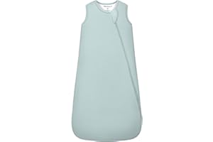 Mosebears Saco de Dormir para Bebé de Invierno Fibra de Bambú 2.5 TOG,Super Suave y cálido.(Calm Sage,0-6 Meses)