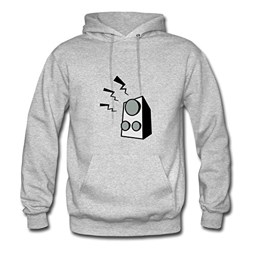 Stylish Off-the-record Customizable Long-sleeve Speaker 3d Noise Women X-small Grey Sweatshirts