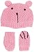 Lilly & Sid Baby-Girls Hat and Mittens, Pink, 9-12 Months (Manufacturer Size:9-18 Months)