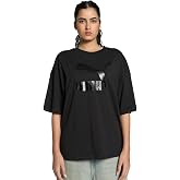 PUMA CLASSICS Oversized Logo Tee Polo Tiş&ouml;rt Kadın