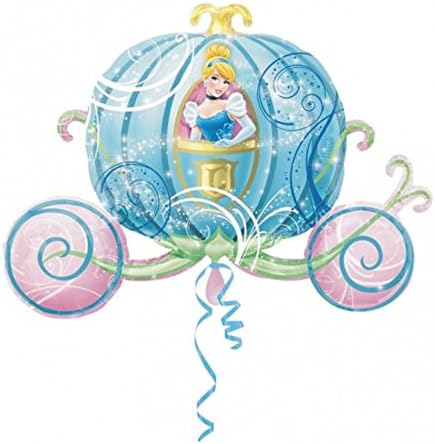 Cinderella Carriage Supershape Balloon Foil Helium Disney Princess Anagram Diseny Party Balloons