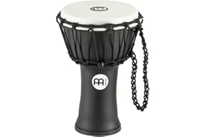 Meinl Percussion JRD Djembe Instrument - Very Small Handdrum - Travel Instrument - Diameter 7 Inches - Plastic, Black (JRD-BK)