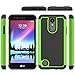Produktbild BCIT LG K4 (2017) Schale - [Fußballmuster-Design] Rüstung Serie Anti-Rutsch Schutz Cover PC + TPU Dual Layer Hybrid Case für LG K4 (2017) - Grün