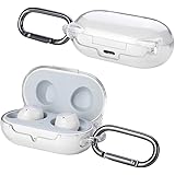 Kconn Schutzhülle Kompatibel mit Galaxy Buds und Galaxy Buds Plus, Tragetasche mit Karabiner, PC Vollständige Schützer Gehäus