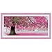 Produktbild Pixnor 110 x 55cm Sakura Kirschblüte Bäume DIY Cross Stitch Embroidery Kit Home Decor Arts, Crafts Nähen Kreuzstich