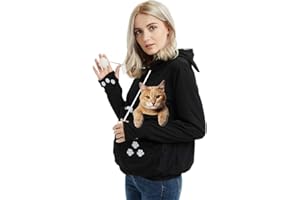 FELYONG Unisex Haustier-Tragetasche Hoodie Katze Hund Tasche Halter Sweatshirt Top